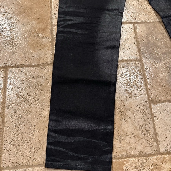 Givenchy x Matthew Williams Wax Coated Shiny Black Denim - Picture 6 of 13